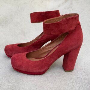 Jeffrey Campbell Vintage Aurora Suede Heels Sz 7.5